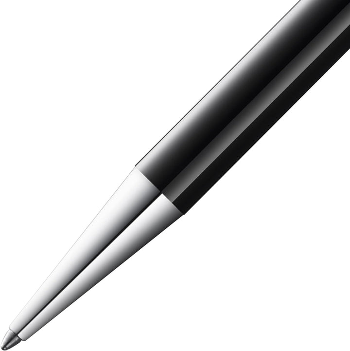 LAMY scala Kugelschreiber 279 – Kuli aus Edelstahl in der Farbe Piano-Schwarz, mit Drehmechanik – Mi