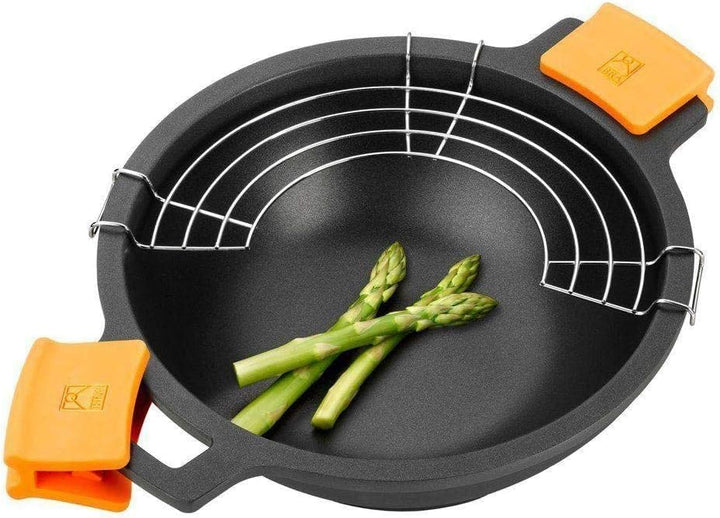 BRA Wok, aluguss, Schwarz, 28 cm 32 cm, 32 cm