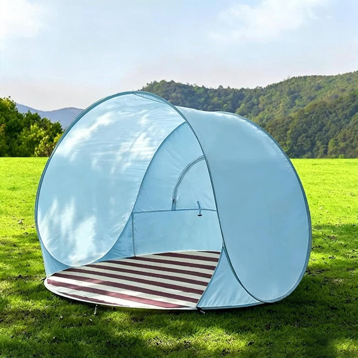 Strandmuschel, Tragbarer UV-Schutz Wasserdichter Sonnenschutz Windschutz Strandzelt Campingzelt Für