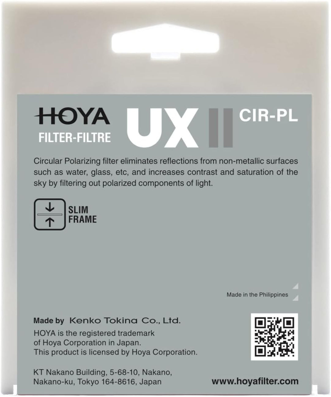 Filter Hoya UX II CIR-PL 58mm 58mm CIR-PL, 58mm CIR-PL