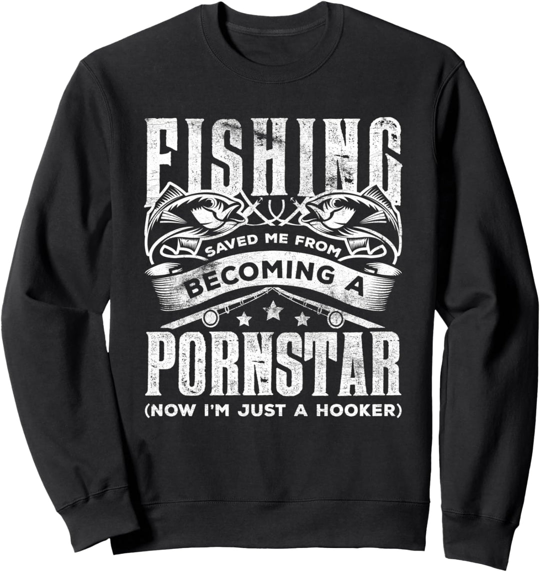 Lustiges Angeln Angler Fischer Fishing Fischen Angelrute Sweatshirt