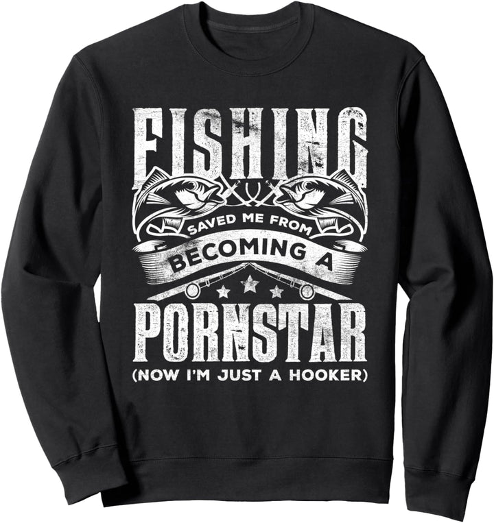 Lustiges Angeln Angler Fischer Fishing Fischen Angelrute Sweatshirt