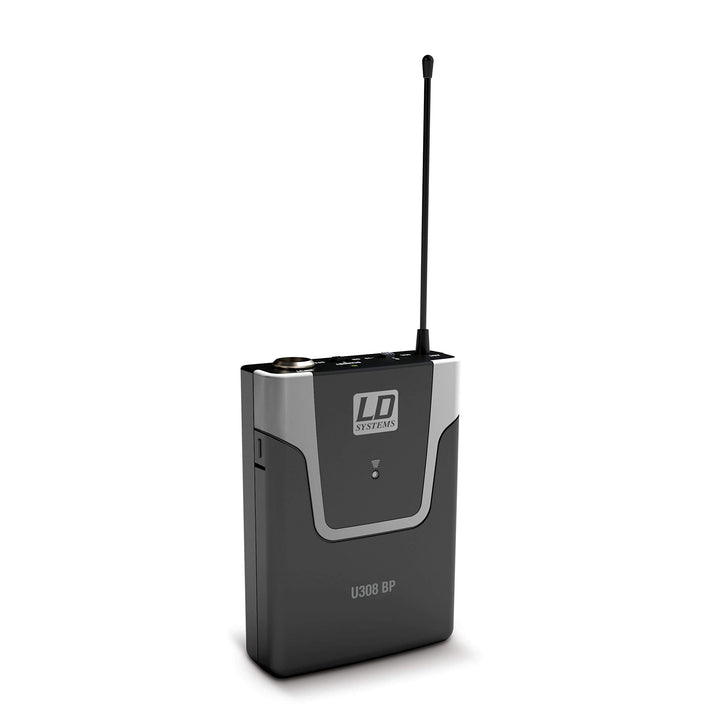 LD Systems U308 BP - Bodypack Sender, schwarz 863 - 865 MHz+ 823 - 832 MHz, 863 - 865 MHz+ 823 - 832