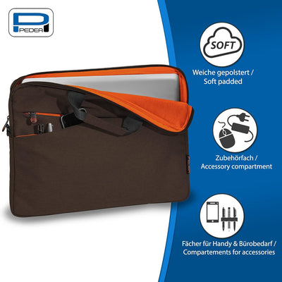 Pedea - Laptoptasche *Fashion* Notebook-Tasche bis 17,3 Zoll - Laptop Umhängetasche mit Schultergurt