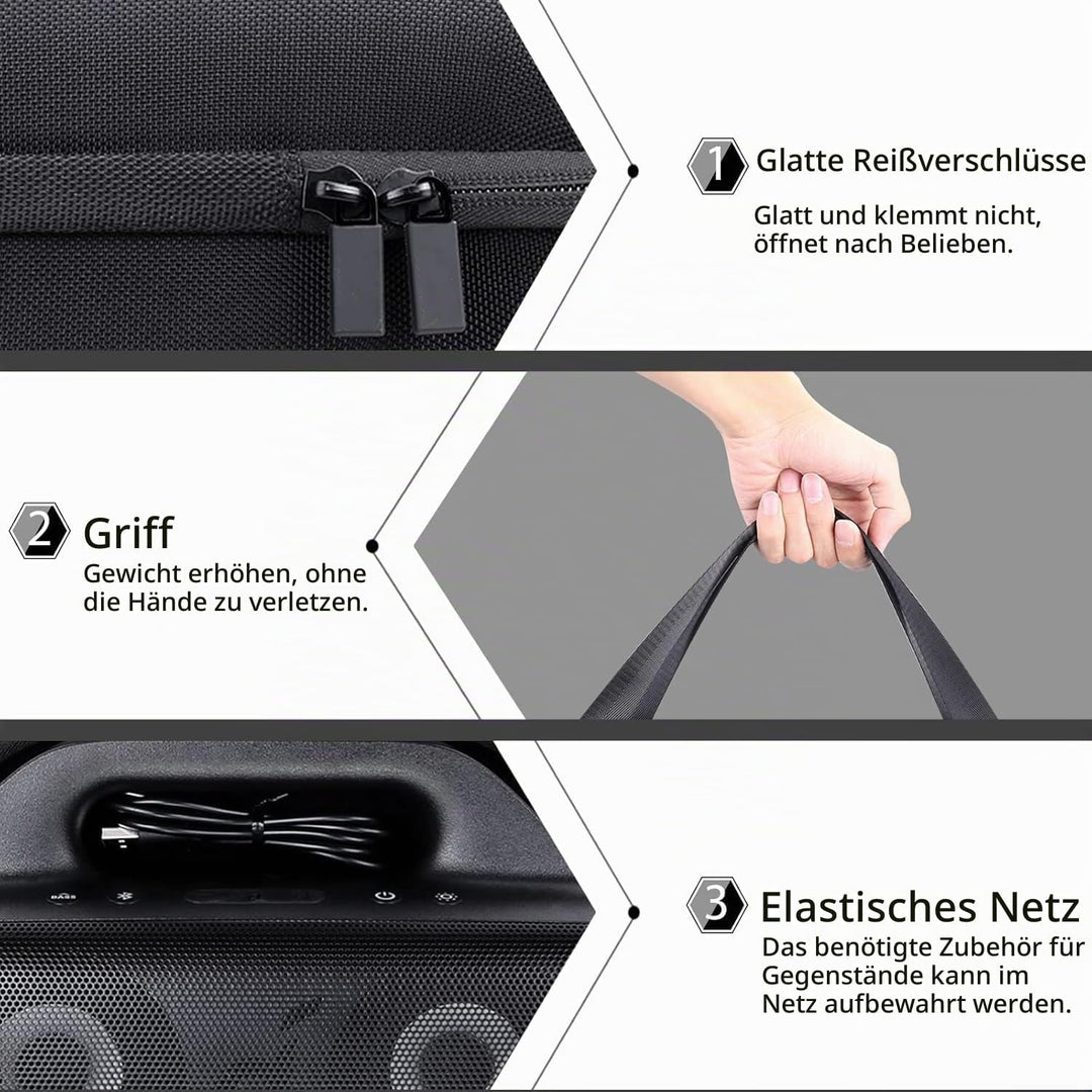 co2CREA case Hart Reise schutzhülle Etui Tasche für Anker Soundcore Motion Boom Bluetooth Lautsprech