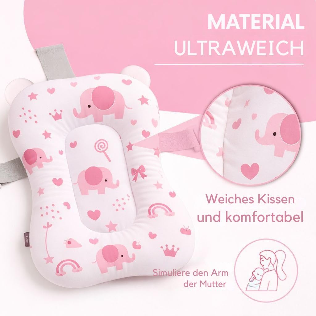 Baby Badewanneneinsatz – Baby Badewannenkissen für Badewanne - Babywanne Einsatz &amp; Badewannensitz ab