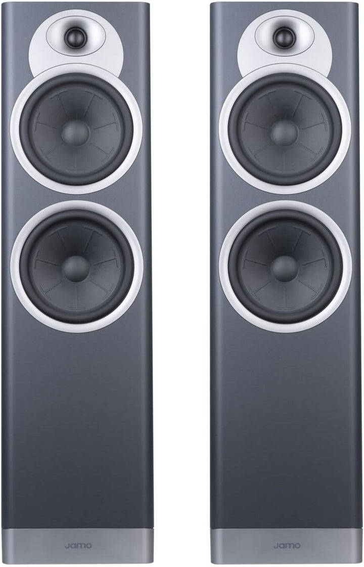 Jamo S7-27F Paar of Floor Speakers Blue Fjord Bodenlautsprecher mit 17 cm Woofer, Blau