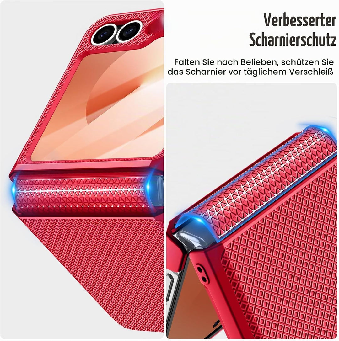 Doeshine für Samsung Galaxy Flip 6/Z Flip 7 FE Hülle [Not for Flip 7] mit Scharnierschutz &amp; Displays