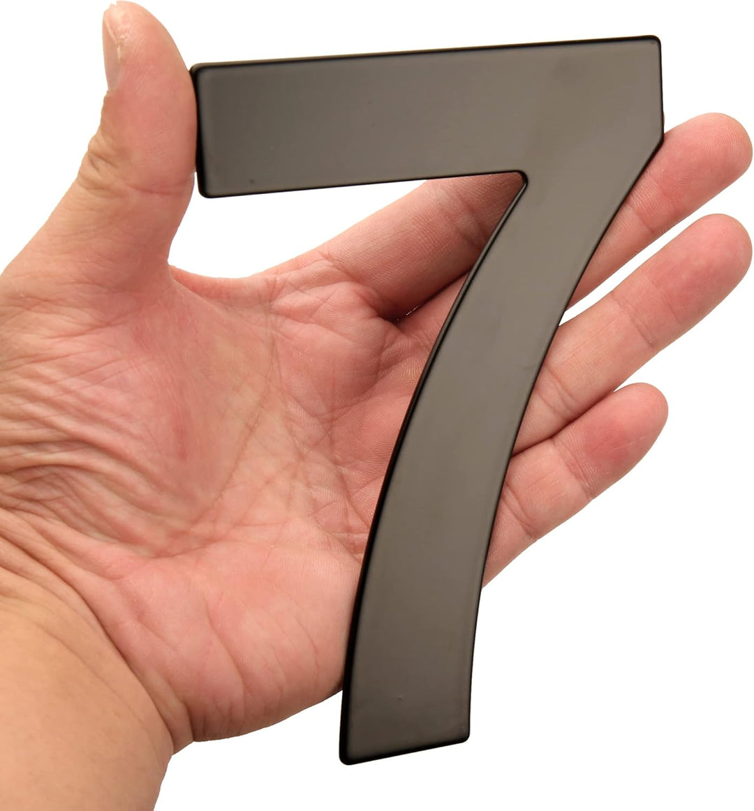 HASWARE 304 Edelstahl Moderne Hausnummer 6 Zoll/15cm Stilvolle Tür Alphabet Plakette für Strasse Hom