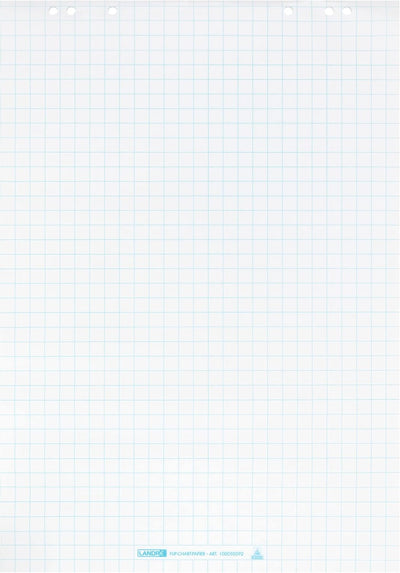 Legamaster 7-153600 Universal Flipchart Triangle Rundfuss, schwarz & Landre Flipchart Papier, karier