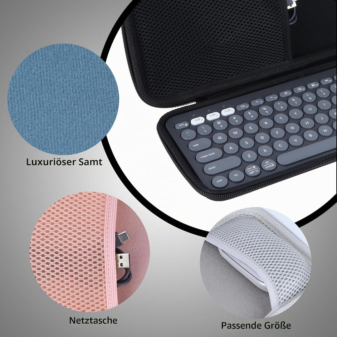 Hart Schutzhülle kompatibel mit Logitech Pebble 2 Combo, Pebble K380 / Pebble Keys 2 K380s Tastatur