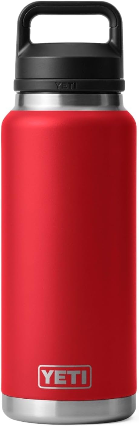 YETI Rambler Flasche Mit Chug-verschluss, Rescue Red, 36oz (1065ml), Rescue Red