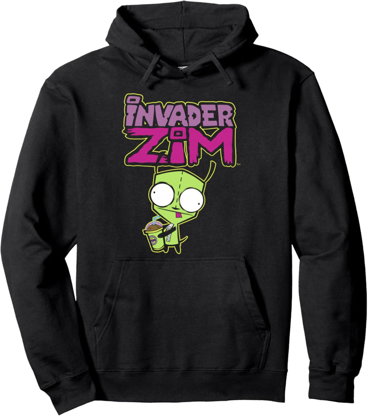 Invader Zim G.I.R Milkshake Foodie Dog Logo Pullover Hoodie
