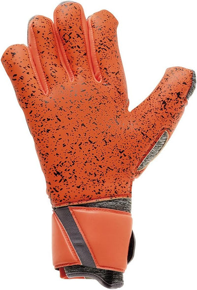 uhlsport Aerored Supergrip Hn Torwarthandschuhe 9 dark grau melange/fluo rot, 9 dark grau melange/fl