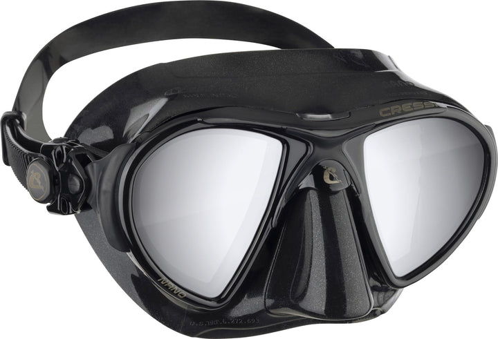 Cressi Herren Nano Taucherbrille UNI Schwarz HD Linsen, UNI Schwarz HD Linsen