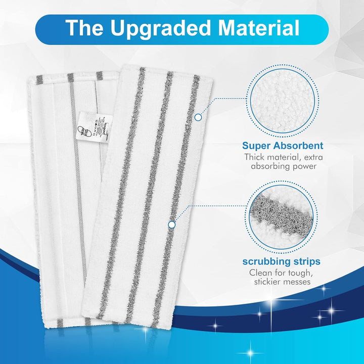 KEEPOW Bodentücher 8 PCS für Kärcher Dampfreiniger EasyFix SC 1 SC 2 SC 3 | Kompatibel mit Kärcher D