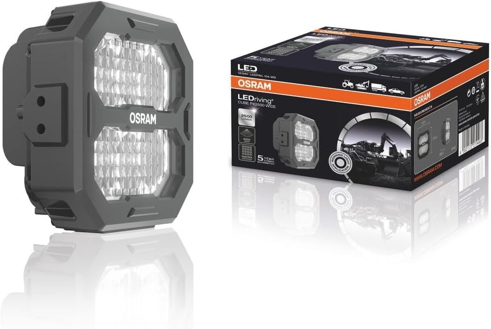 OSRAM LEDriving® Cube PX2500 Wide, LEDPWL104-WD, OFF ROAD, LED Arbeitsscheinwerfer, 2500 Lumen, Falt