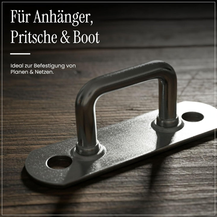 EnB Riemenkrampe 11x34 mm – 20 Stück verzinkte Planenhaken Made in Germany – extrem widerstandsfähig