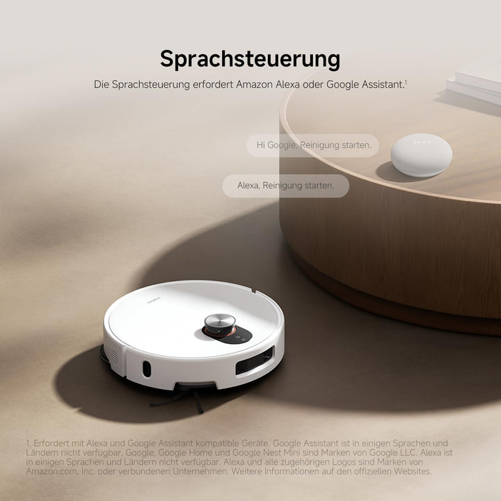 XIAOMI Robot Vacuum 5 Saugroboter mit Wischfunktion, 20.000Pa, Ausfahrbarer Mopp & Seitenbürste, 80°