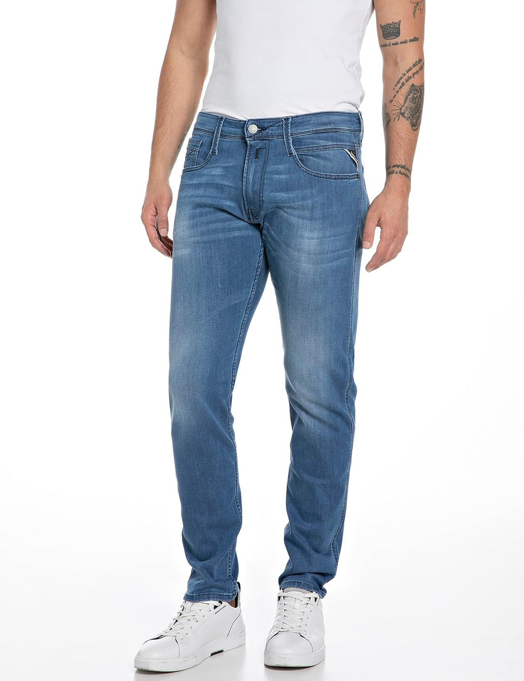 Replay Herren Jeans 29W / 32L Medium Blue 009-3, 29W / 32L Medium Blue 009-3
