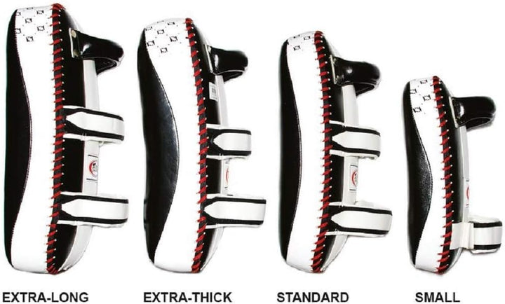 Fairtex Gebogene MMA Muay Thai Pads (Paar) Schwarz Extra Thick, Schwarz Extra Thick