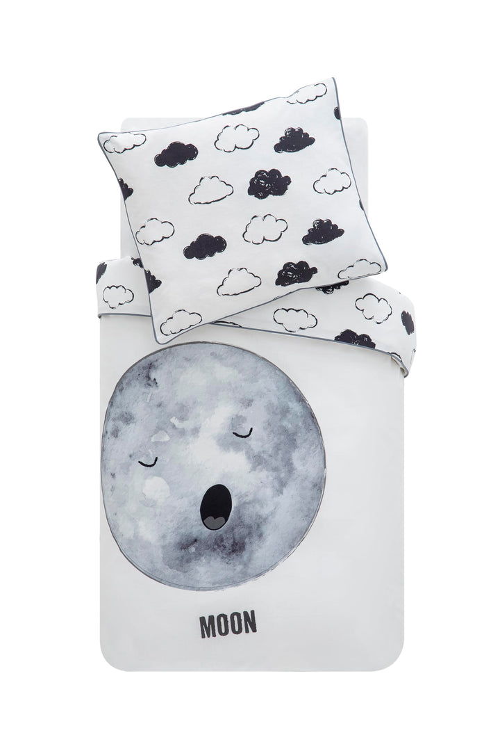 Hibboux 80x80 Cosmic Moon Baby Duvet Cover Set
