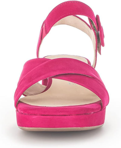 Gabor Damen Riemchensandalen, Frauen Sandalen,Moderate Mehrweite (G) 38 EU Pink, 38 EU Pink