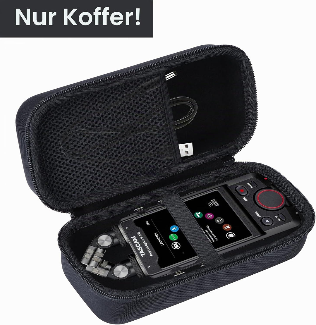 Hart Schutz Hülle Etui Tasche für Tascam Portacapture X8 Portabler Spur High Resolution Rekorder für
