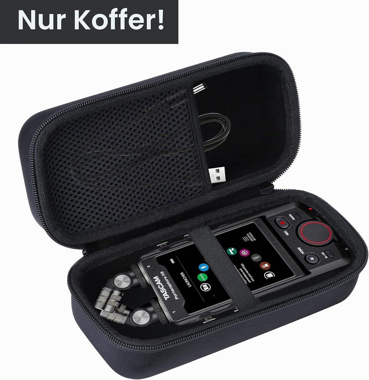 Hart Schutz Hülle Etui Tasche für Tascam Portacapture X8 Portabler Spur High Resolution Rekorder für