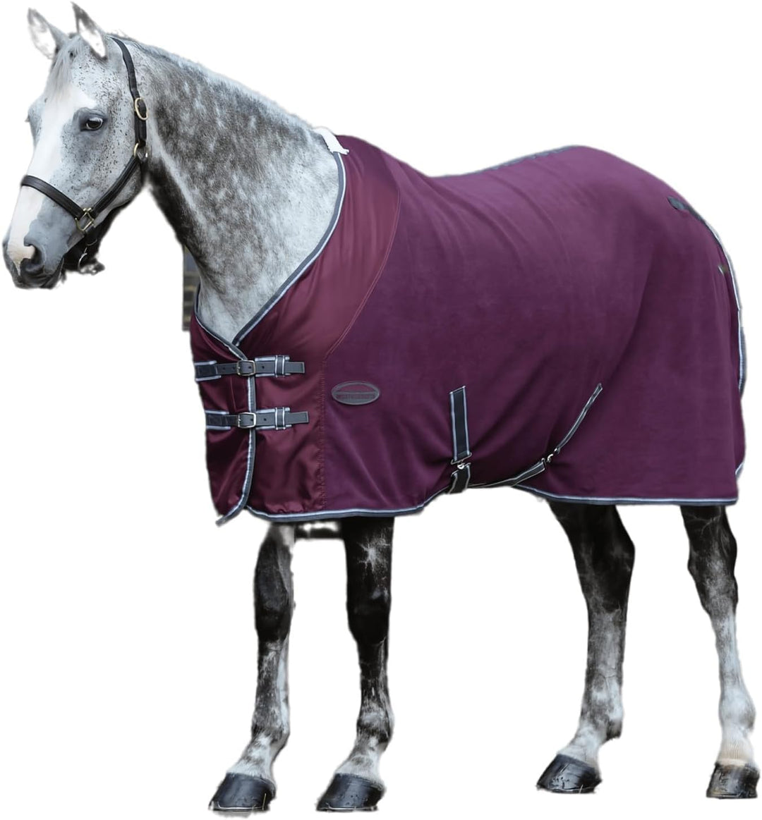 Weatherbeeta Fleece Cooler Standard Neck - Dark Blue/Grey/White, Grösse:115 Dunkelblau/Grau/Weiss 11