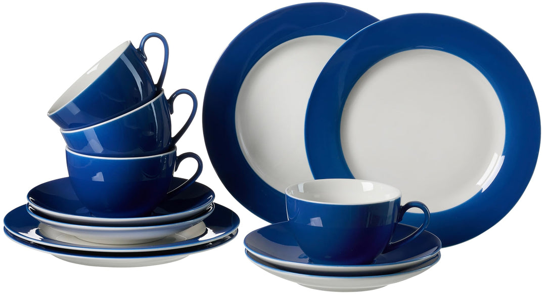 Kaffeeservice Doppio, 12-teilig, Blau Blau Kaffeeservice, Blau Kaffeeservice