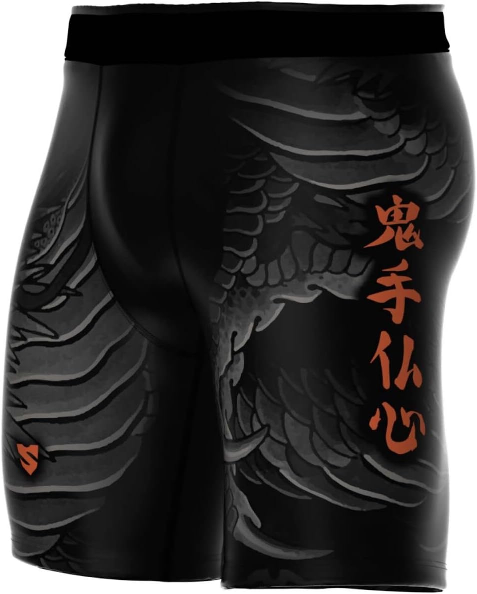 SMMASH Vale Tudo Pro Trainingshose für Herren Kurz MMA Kampfsport Boxen Sport Gym Fitness, Kurze Hos