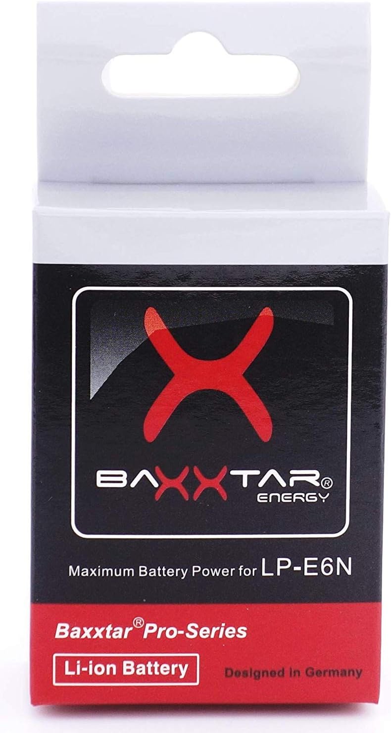 Baxxtar PRO II - Ersatz für Akku Canon LP-E6N (2X) (echte 2040mAh) optimiert 2x