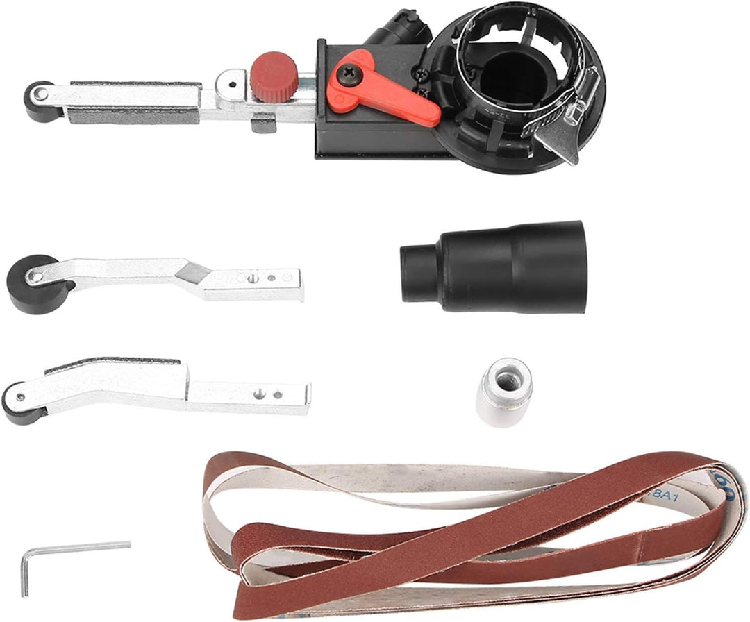 Schleifbandadapter für 4,5 Zoll Winkelschleifer 14mm Welle, Winkelschleifer zu Bandschleifer, mit 3
