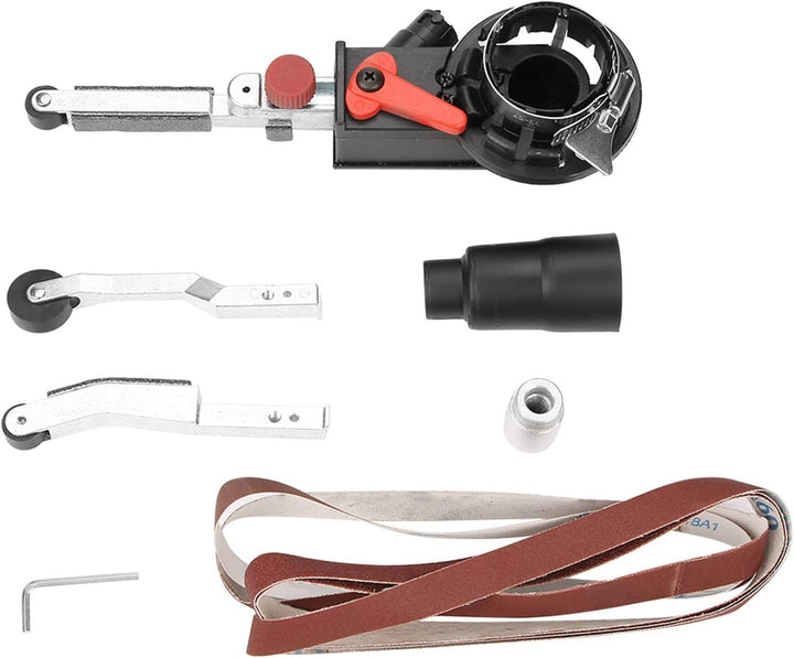 Schleifbandadapter für 4,5 Zoll Winkelschleifer 14mm Welle, Winkelschleifer zu Bandschleifer, mit 3