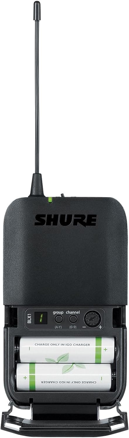 Shure BLX1288/P31 UHF Wireless Mikrofonsystem - Perfekt für Kirche, Karaoke, Bühne - 14-Stunden Akku