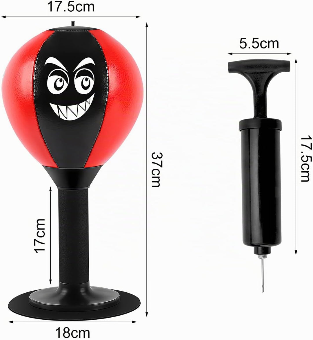 Punchingball Tisch, Büro mit Saugnapf Rage Bag Schreibtischboxsack Tool Punchingball Tisch mit Feder