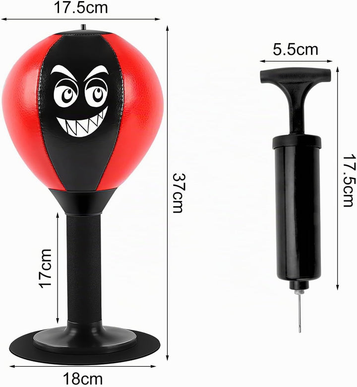 Punchingball Tisch, Büro mit Saugnapf Rage Bag Schreibtischboxsack Tool Punchingball Tisch mit Feder