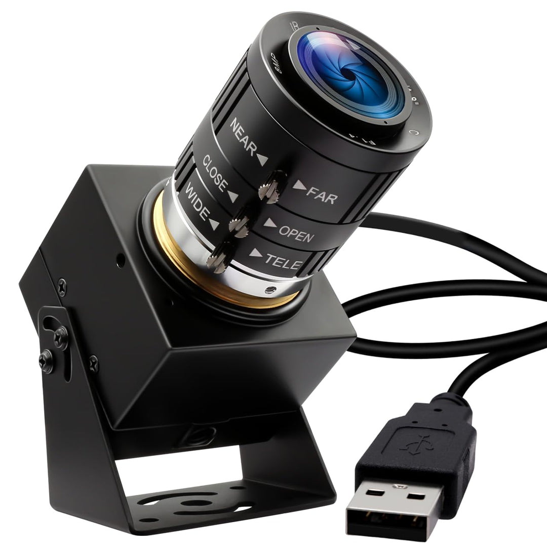 ELP 120fps USB Kamera 4K High Speed Webcam Golfschwungkamera 12MP mit 3-Fach manuellem optischem Z
