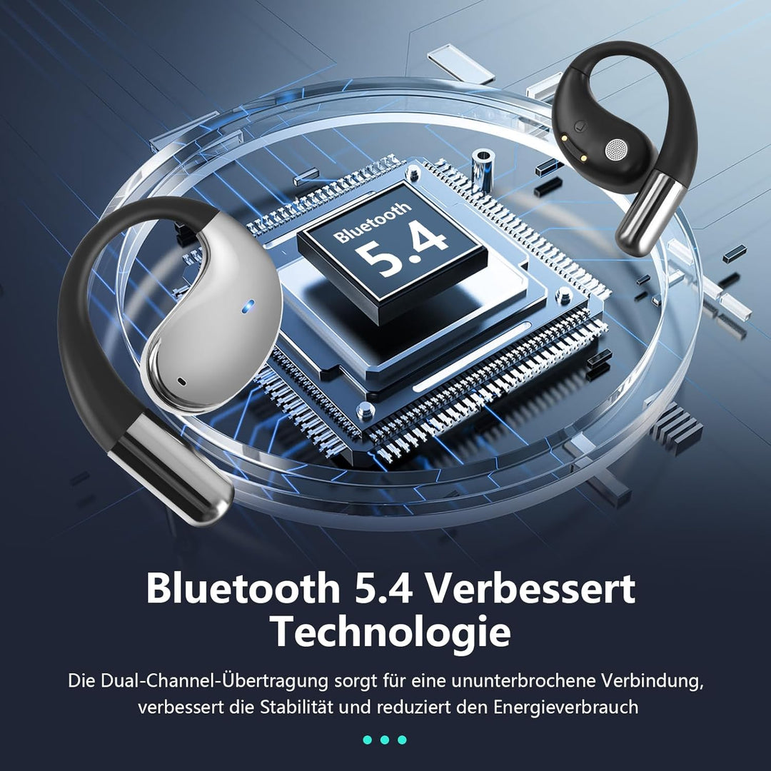 AI Kopfhörer Übersetzer 3-in-1, Bluetooth 5.4 Echtzeit Sprachübersetzer Kopfhörer 164 Sprachen & 7 M