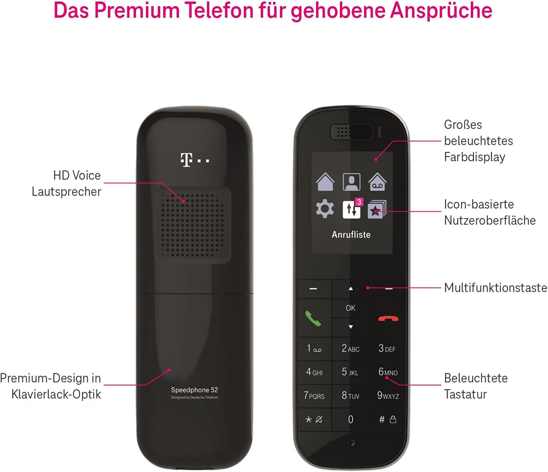 Telekom Speedphone 52 schwarz Single