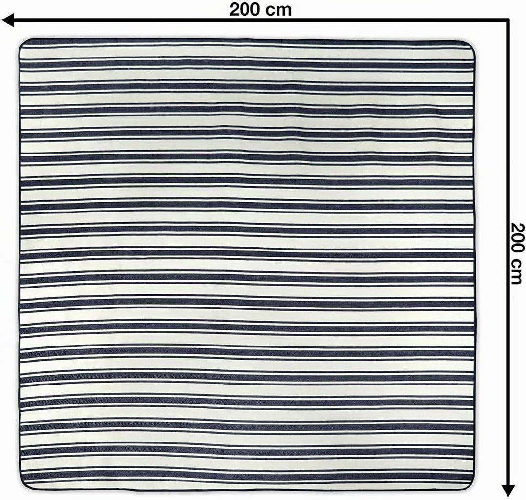 jilda-tex Picknickdecke Chillout Campingdecke XXL Chillout Matte 200x200 cm Strandmatte wasserdicht