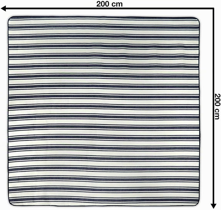 jilda-tex Picknickdecke Chillout Campingdecke XXL Chillout Matte 200x200 cm Strandmatte wasserdicht