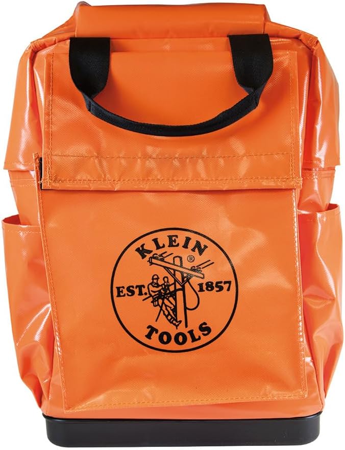 Klein Tools 5185ORA Lineman Rucksack, Orange, Orange