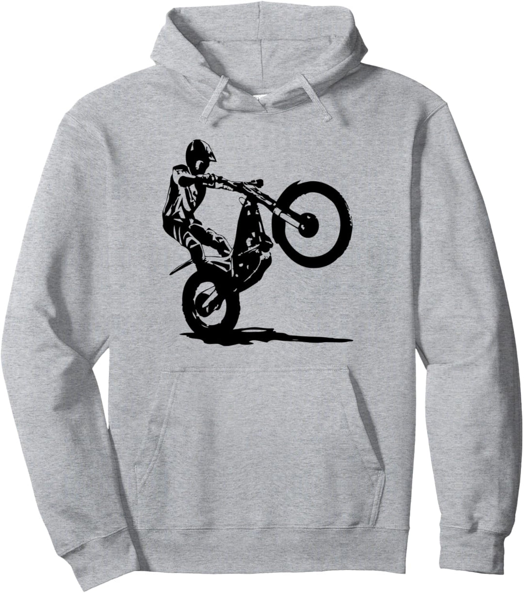 Trial Motorrad Trialfahrer Moto Trial Pullover Hoodie
