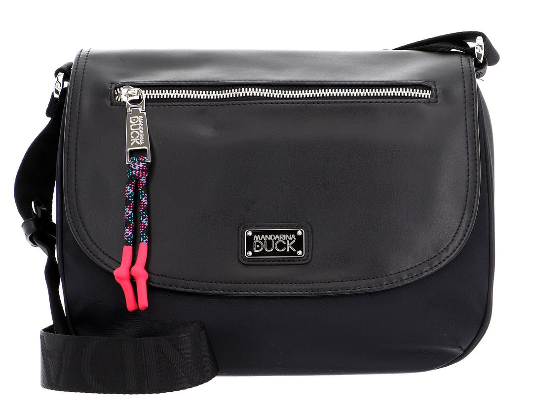 Mandarina Duck Style Flapover Crossover Black