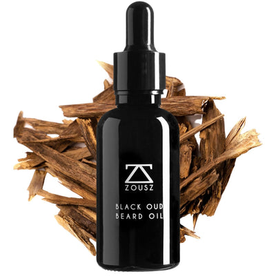 ZOUSZ Black Oud Bartöl für Männer, Feuchtigkeitscreme und Spülung für den Bart, nicht fettendes äthe