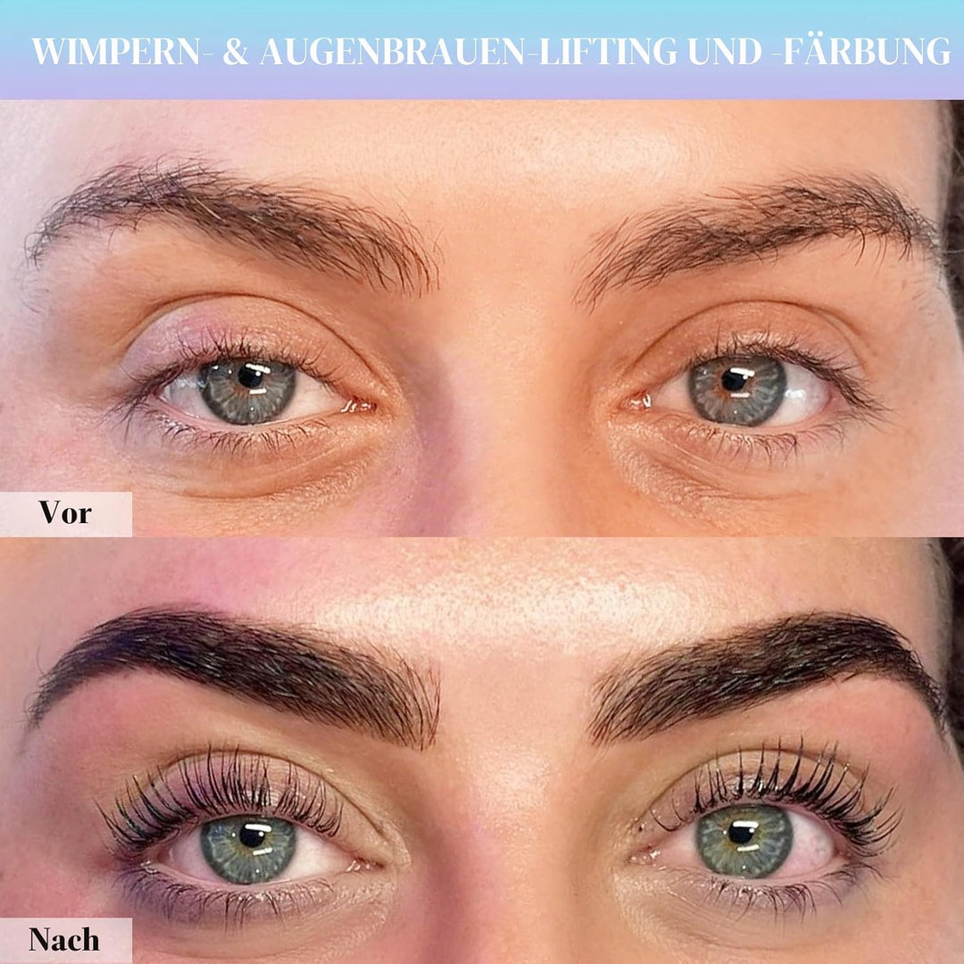 Wimpernlifting Set mit Farbe Schwarz, Lash Lifting Set mit Farbe Schwarz, für Salon und Anfänger(Wim