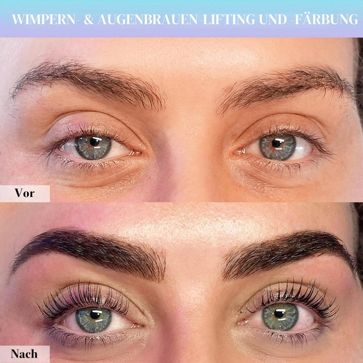 Wimpernlifting Set mit Farbe Schwarz, Lash Lifting Set mit Farbe Schwarz, für Salon und Anfänger(Wim