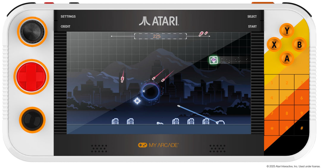 My Arcade Atari Gamestation Go, Console de Jeu Portable Rétro Avec 200+ Jeux, Écran 7 Pouces, Wi-Fi,